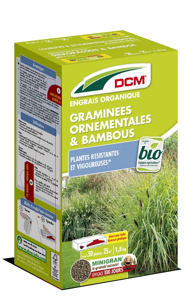 Engrais Organique Graminées Ornementales & Bambou Bio (1,5 kg)