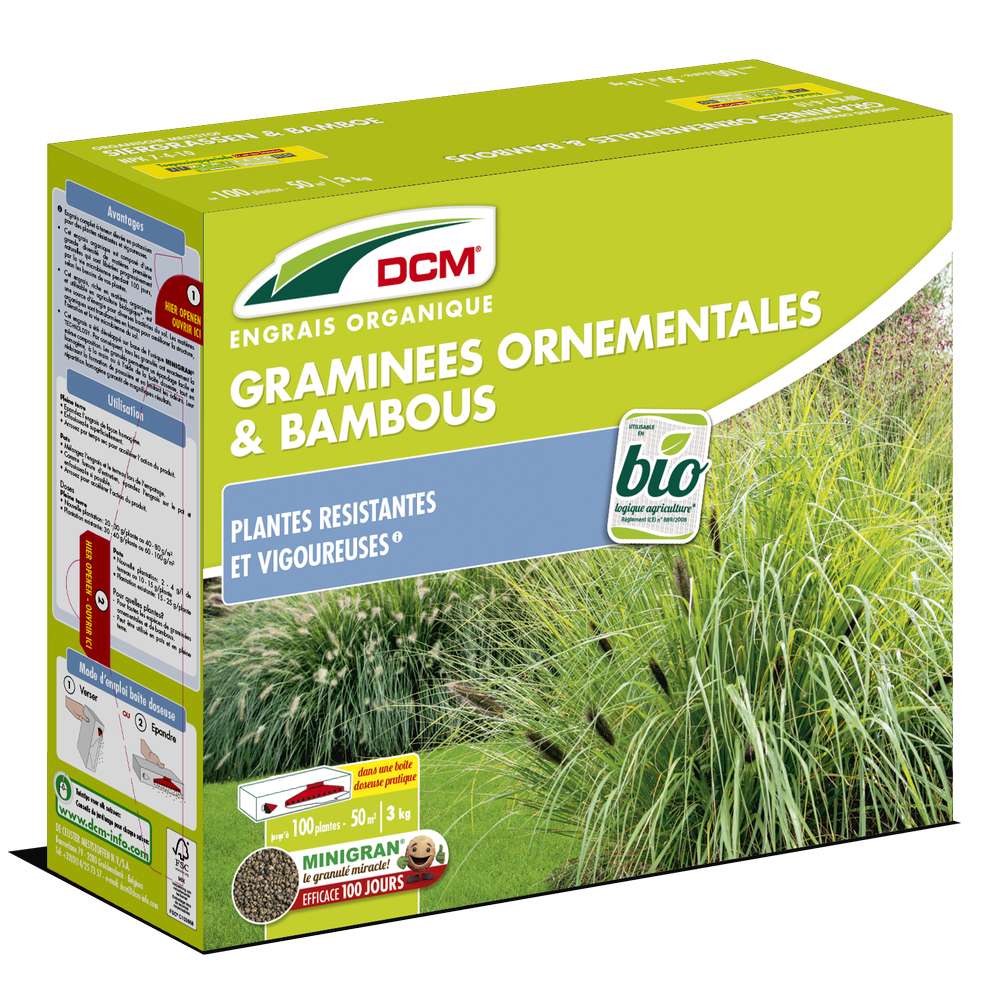 Engrais Organique Graminées Ornementales & Bambou Bio (3 kg)