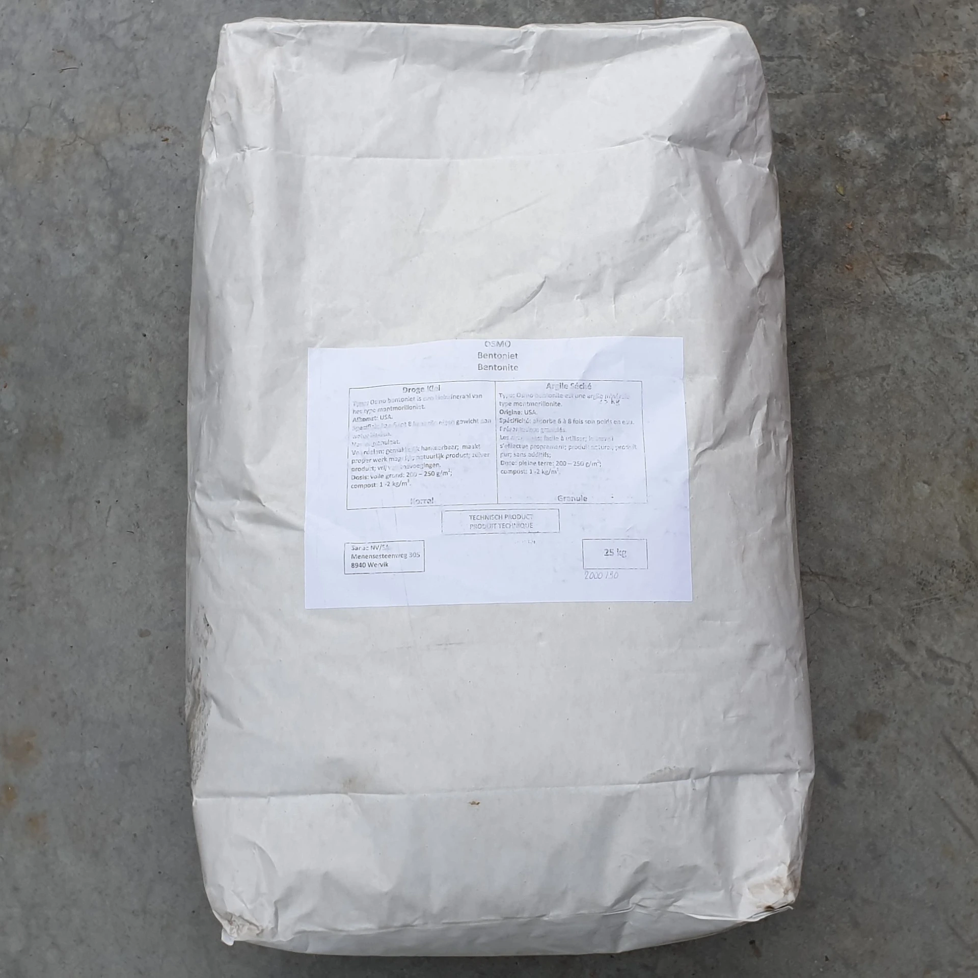 [53757] Bentonite 25 kg