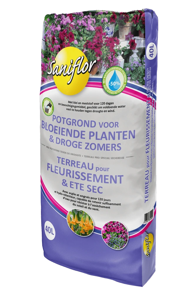 Terreau Fleurissement & Etés secs 40 L