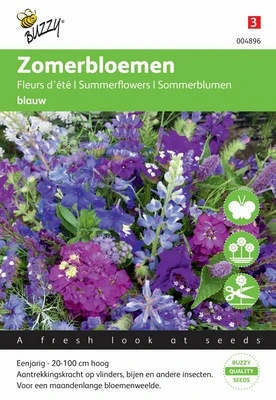 [B4896] Fleurs d'été bleu - 2 g