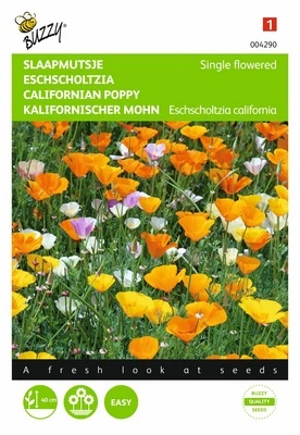 [B4290] Eschscholtzia Simple - 1 g