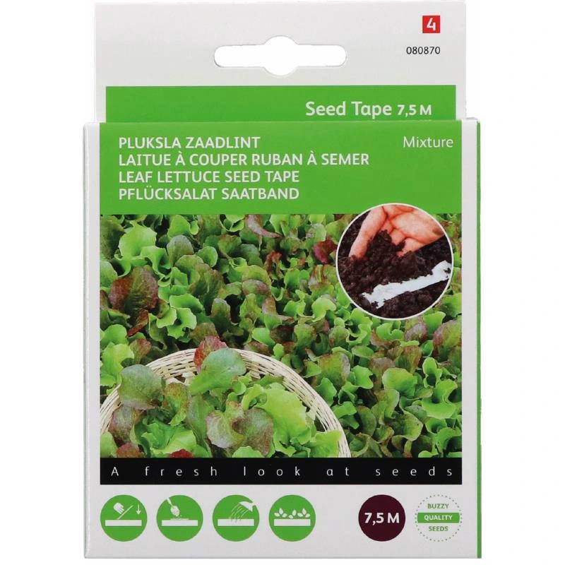 Laitue à couper Variétés mélangées - ruban 7,5 m