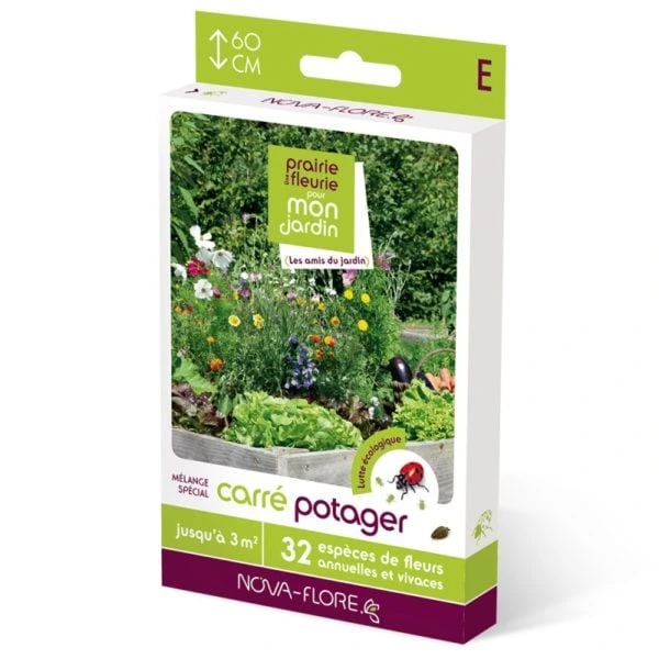 Prairie fleurie - Carré potager - 3 m²