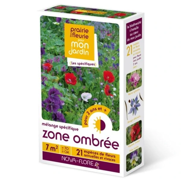 Prairie fleurie Spécifiques - Zone ombrée - 7 m²