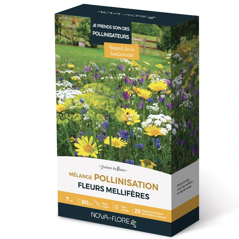 [N25213] Prairie fleurie - Pollinisation - 7 m²