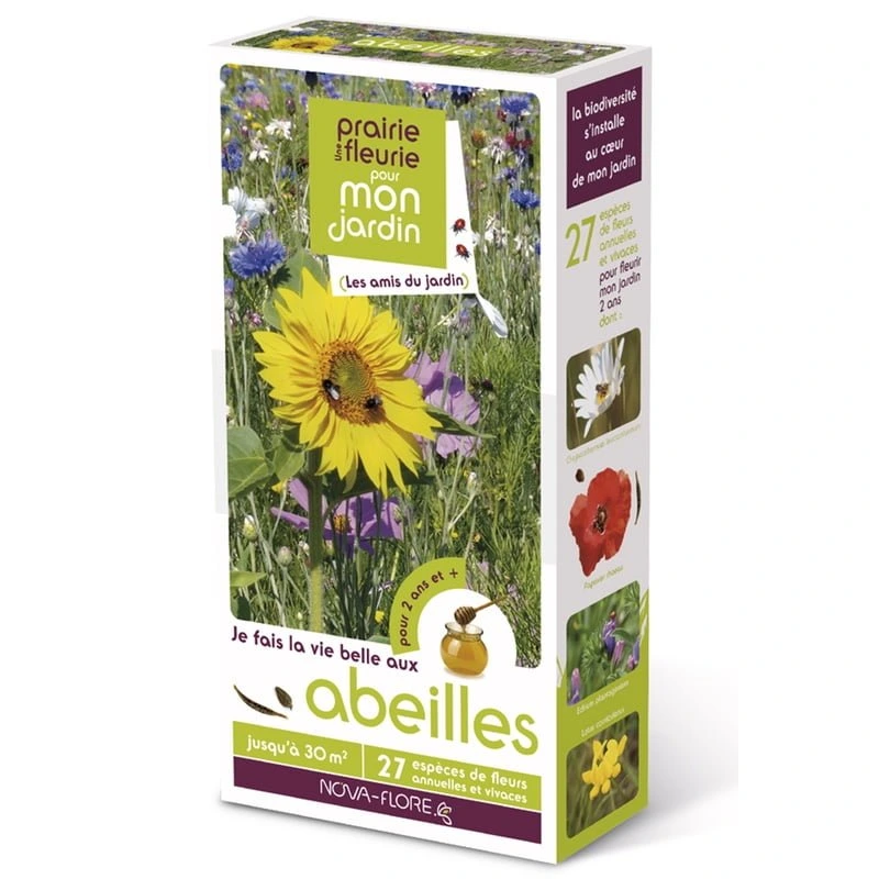 [N25140] Prairie fleurie - Mélange Abeilles - 30 m²